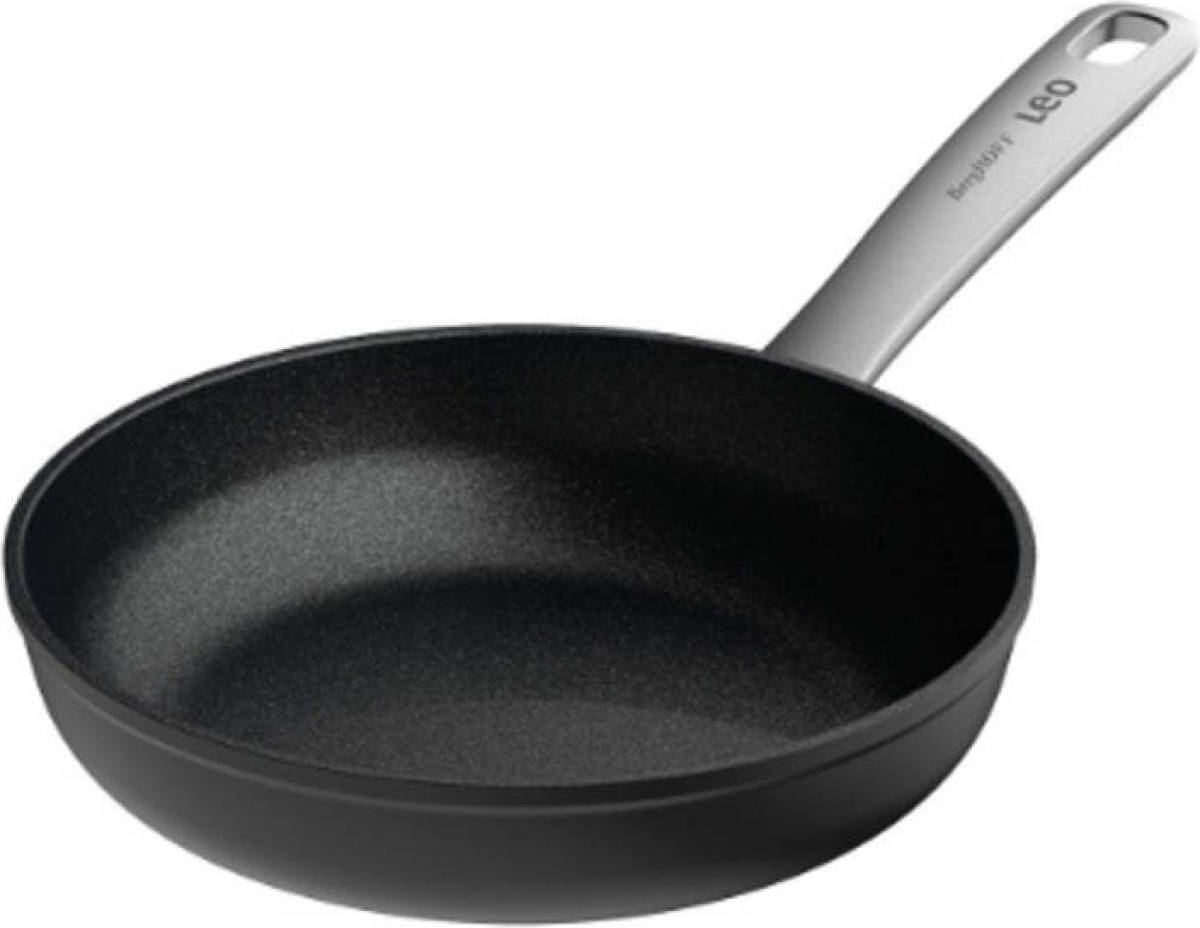 Graphite Koekenpan, 20 cm, 1.2 L, Zwart, Gerecycled Aluminium - Berghoff Leo Line
