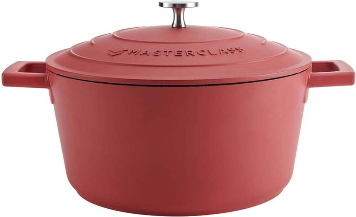 Braadpan, 24cm - 4 L - Rood - Lichtgewicht - Levenslange garantie - Geschikt voor inductie - Masterclass