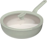 Berghoff - Balance Wokpan met Deksel, 28 cm, 4.2 L, Sage, Gerecycled Aluminium - Berghoff Leo Line