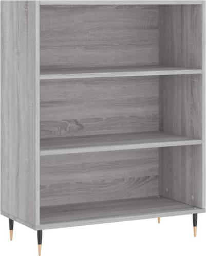 VidaXL Boekenkast 69,5x32,5x90 cm bewerkt hout grijs sonoma eikenkleur