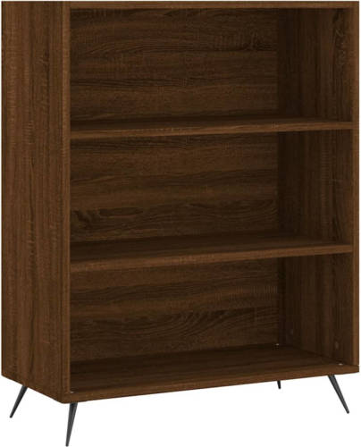 VidaXL Boekenkast 69,5x32,5x90 cm bewerkt hout bruin eikenkleur