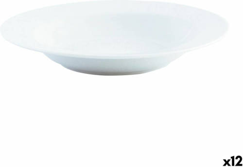 Diep bord Quid Basic Wit Keramisch Ø 21,5 cm (12 Stuks)