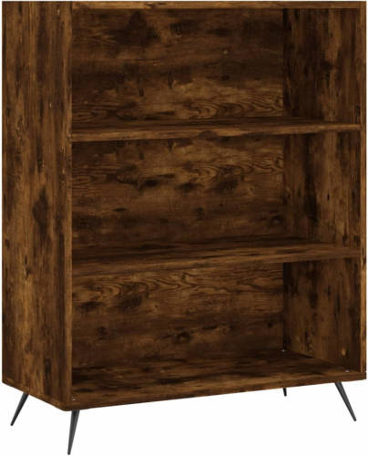 VidaXL Boekenkast 69,5x32,5x90 cm bewerkt hout gerookt eikenkleurig