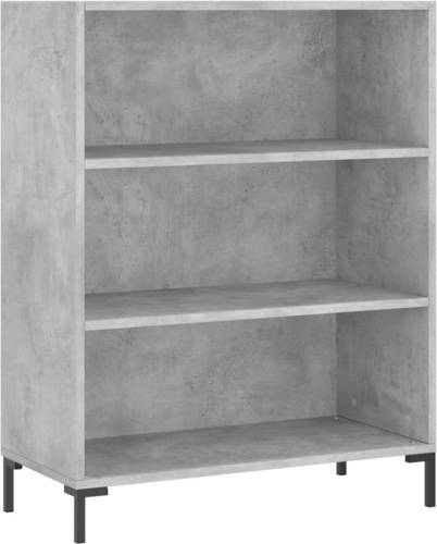 VidaXL Boekenkast 69,5x32,5x90 cm bewerkt hout betongrijs