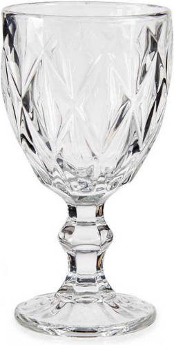 Vivalto Fluitglas Diamant Transparant Glas (245 ml) (6 Stuks)
