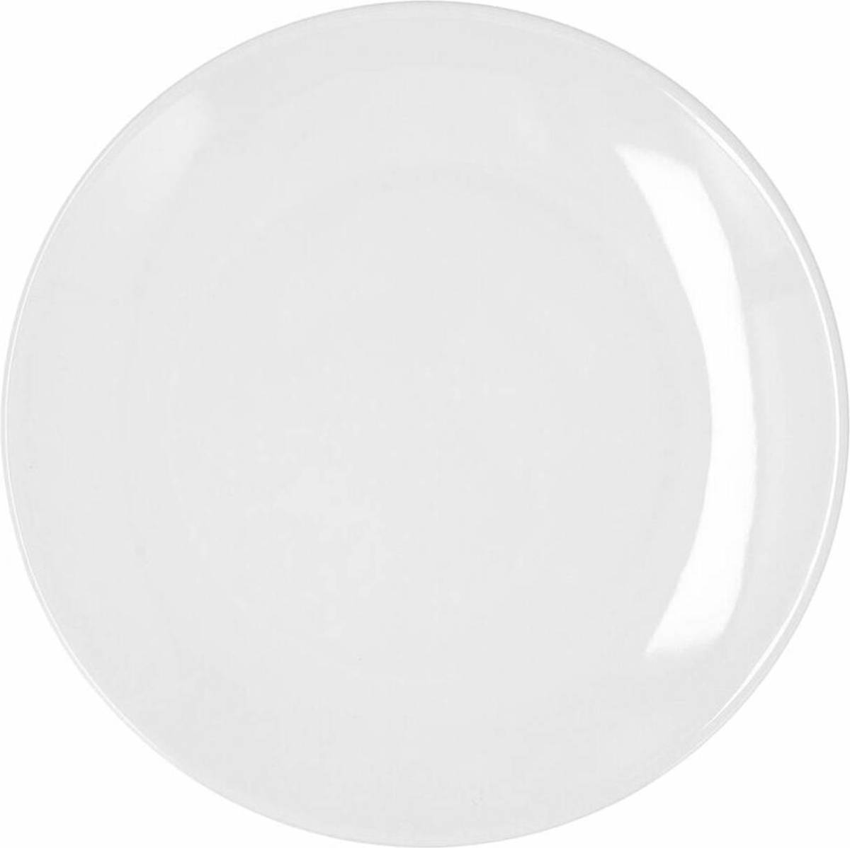 Eetbord Bidasoa Glacial Coupe Wit Keramisch Ø 27 cm 27 cm (4 Stuks) (Pack 4x)
