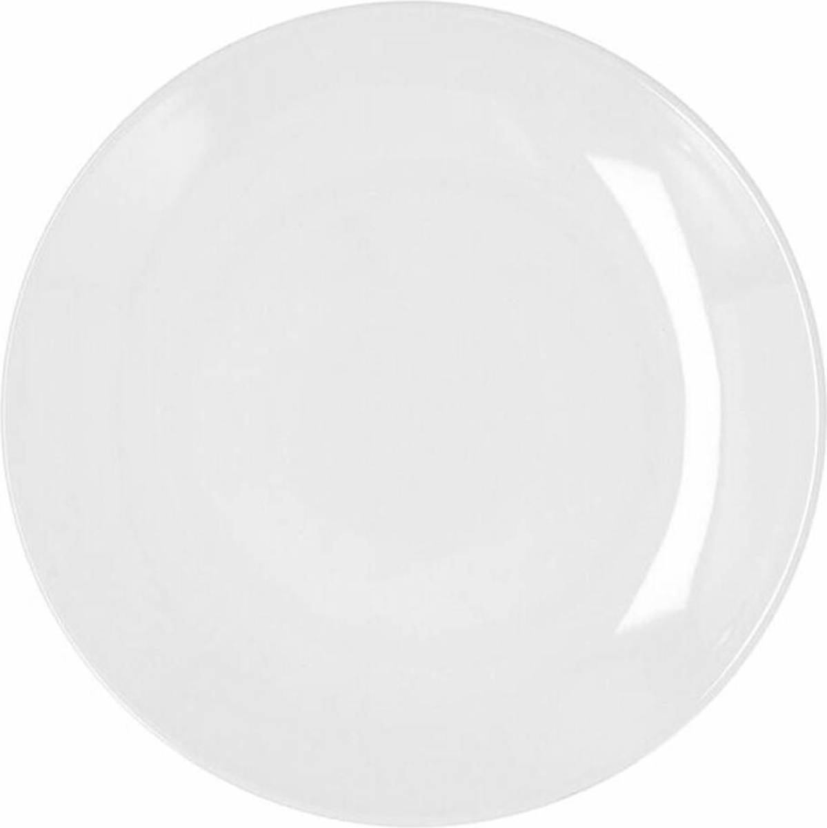 Eetbord Bidasoa Glacial Coupe Wit Keramisch Ø 21 cm (6 Stuks) (Pack 6x)