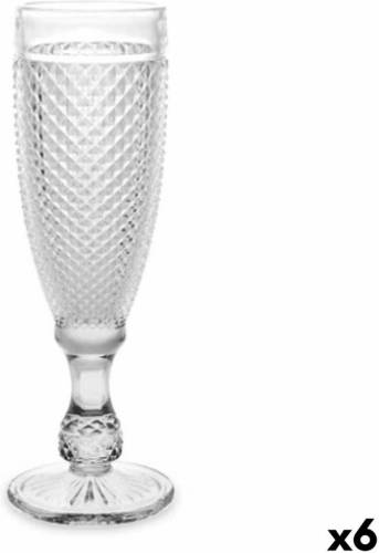 Vivalto Champagneglas Diamant Transparant Glas 185 ml (6 Stuks)