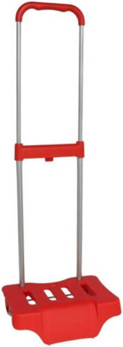 Gerimport bagagetrolley Safta 30 x 85 cm RVS rood/zilver