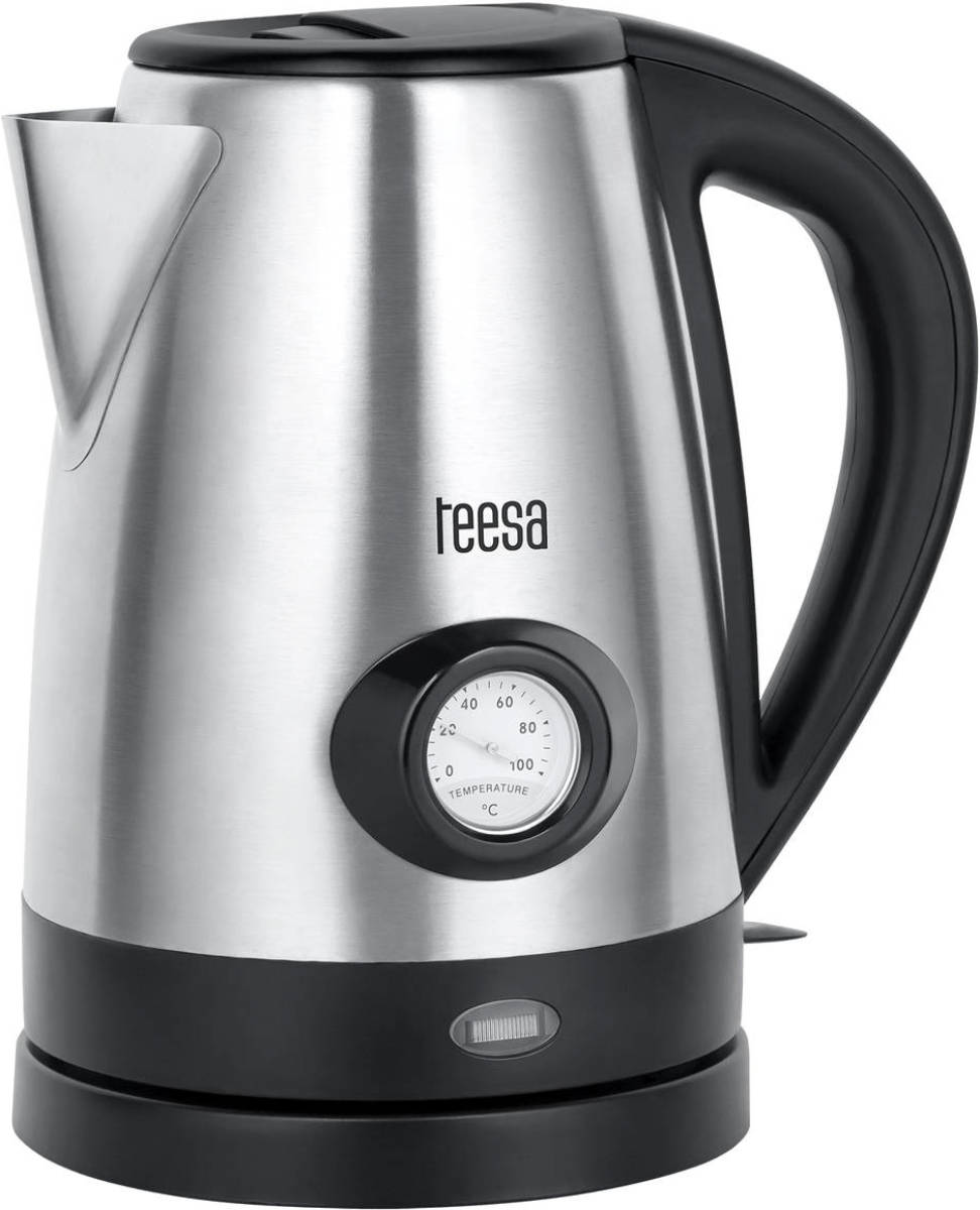 Teesa elektrische waterkoker met temperatuurindicatie 1,7 liter RVS TSA1513