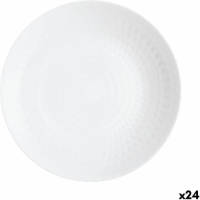 Diep bord Luminarc Pampille Wit Glas (20 cm) (24 Stuks)