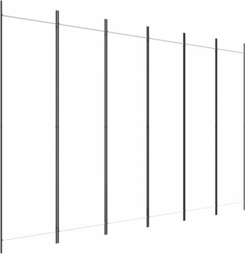 VidaXL Kamerscherm met 6 panelen 300x200 cm stof wit