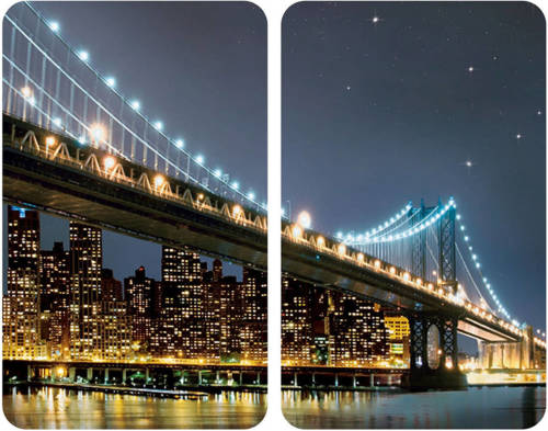 Snijplank Wenko Brooklyn Bridge 30 x 52 cm (2 Stuks)