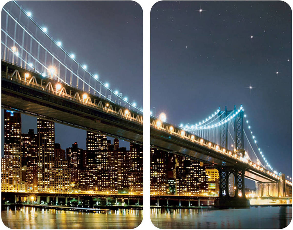Snijplank Wenko Brooklyn Bridge 30 x 52 cm (2 Stuks)