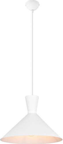 BES LED LED Hanglamp - Trion Ewomi - E27 Fitting - 1-lichts - Rond - Mat Wit - Aluminium - Ø35cm