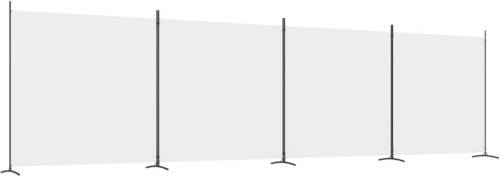 VidaXL Kamerscherm met 4 panelen 698x180 cm stof wit