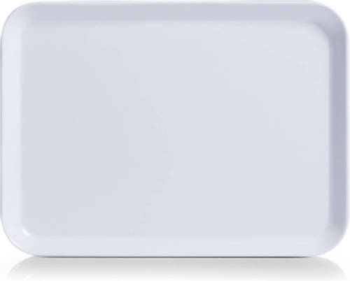 Zeller dienblad - rechthoek - wit - kunststof - 24 x 18 cm - Dienbladen