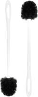 5five WC-/toiletborstel 2x stuks wit kunststof 46 cm - Toiletborstels