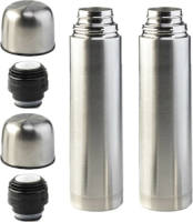 Lowenthal Thermosfles/isoleerfles - 2x - RVS - drinkfles - 1 liter - Thermosflessen