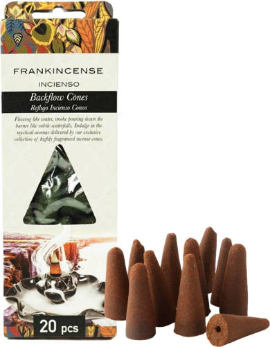 Arowell Backflow Wierookkegels Incense cones 20 stuks - frankincense