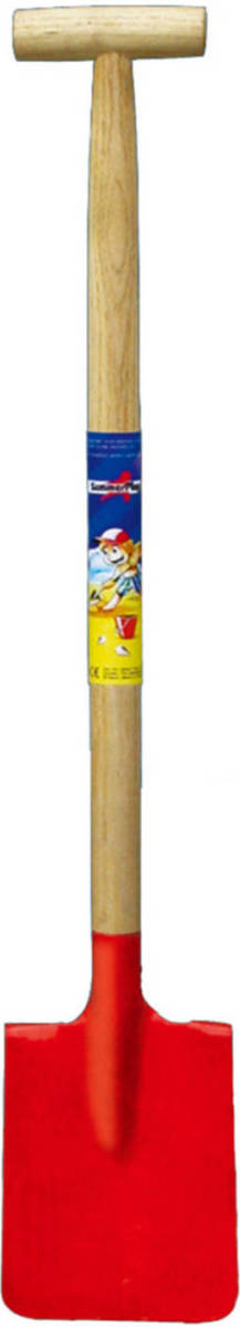 Summerplay Speelgoed schep - voor kinderen - recht - metaal - rood - 60 cm - Speelgoedschepjes