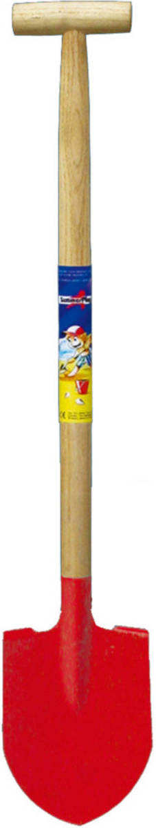 Summerplay Speelgoed schep - voor kinderen - punt - metaal - rood - 60 cm - Speelgoedschepjes