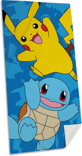 Pokémon strand/badlaken - 70 x 140 cm - katoen - voor kinderen - Strandlakens
