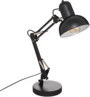 Atmosphera Tafellamp/bureaulampje Design Light Classic - zwart - H56 cm - Bureaulampen