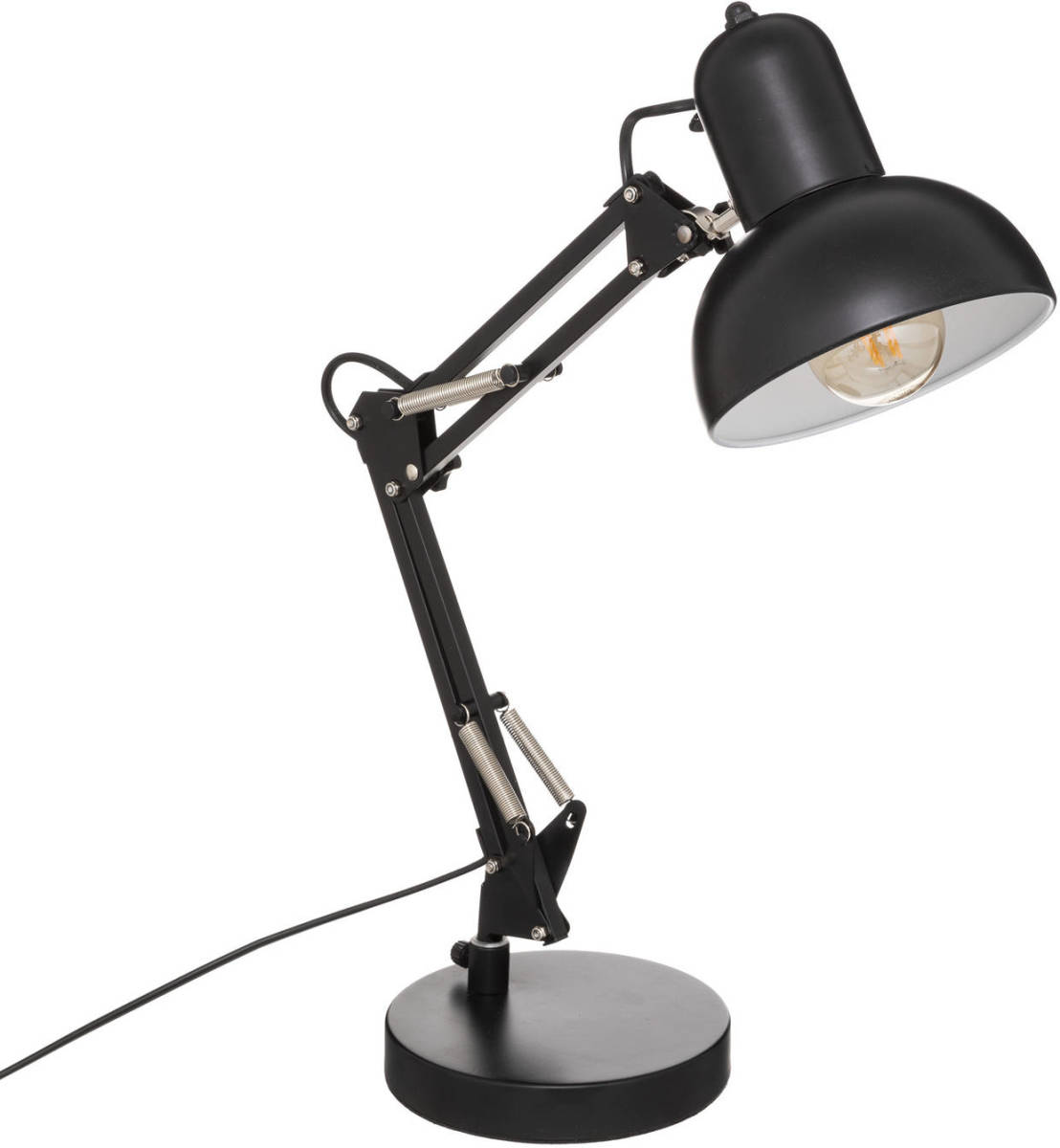 Atmosphera Tafellamp/bureaulampje Design Light Classic - zwart - H56 cm - Bureaulampen