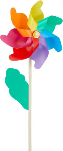 Cepewa Windmolen tuin/strand - Speelgoed - Multi kleuren - 75 cm - Windwijzers