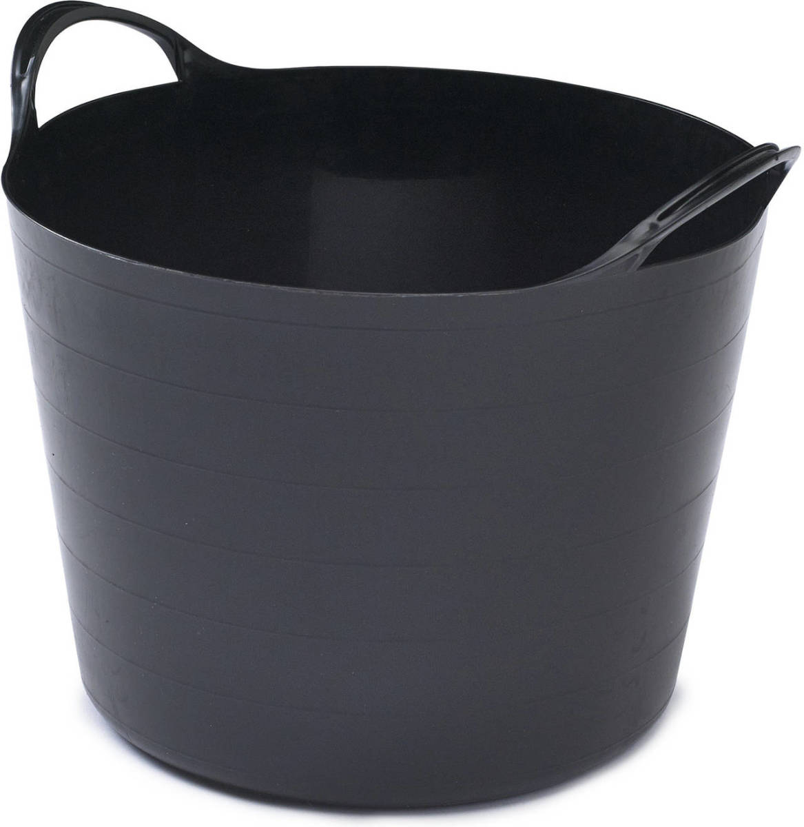 Whitefurze Flexibele emmer - 14 liter - Kunststof - Zwart - 32 x 36 x 25 cm - Wasmanden