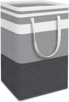 FLOKOO Wasmand met Handvatten Grijs 75 Liter 62x40x30 cm