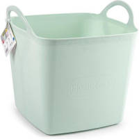 Forte Plastics Plasticforte Kuip/emmer/wasmand - flexibel - lichtgroen - 43 liter - vierkant - kunststof - Wasmanden