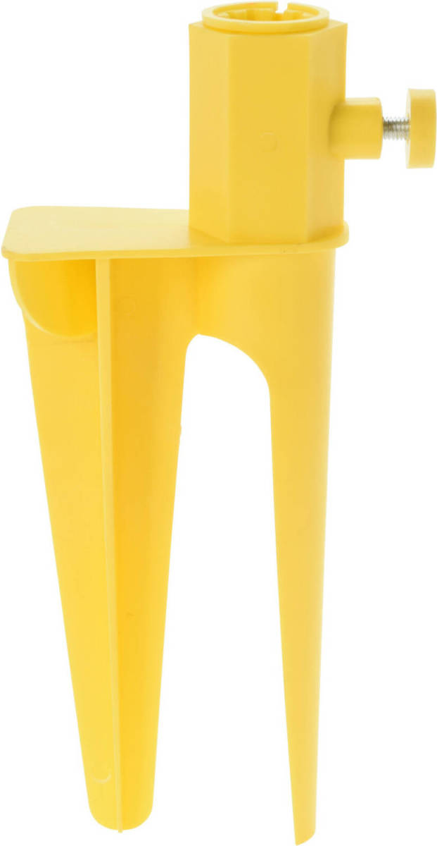 Pro Beach Parasolboor met dubbele spies - geel - kunststof - parasolharing - Parasolvoeten