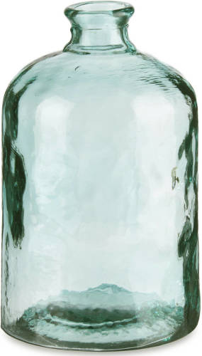 Giftdeco r Bloemenvaas Primavera - transparant - gerecycled glas - D18 x H31 cm - Vazen