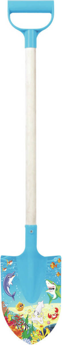 Summerplay Speelgoed schep vissen - voor kinderen - punt - kunststof - blauw - 79 cm - Speelgoedschepjes