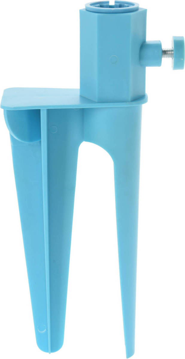 Pro Beach Parasolboor met dubbele spies - blauw - kunststof - parasolharing - Parasolvoeten