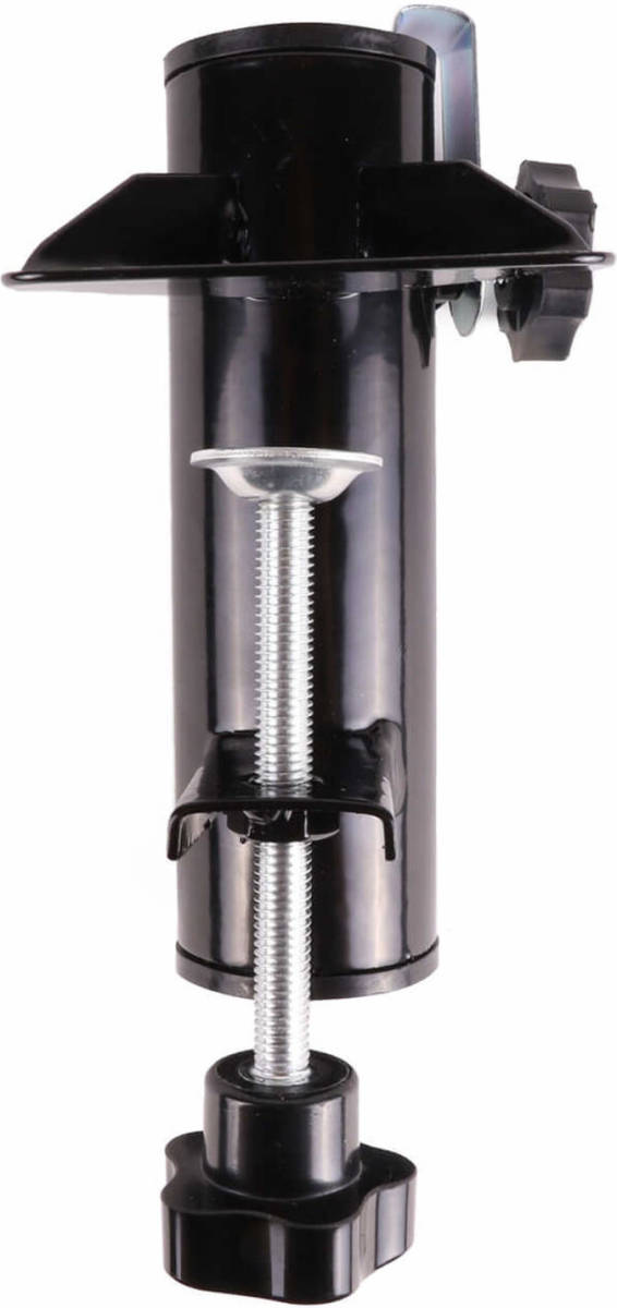 Benson Parasolvoet/houder - voor balkon - zwart - metaal - 15,5 cm - Parasolvoeten