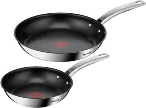 Pannenset Tefal B817S255 Staal Roestvrij staal 2 Onderdelen 2 Stuks Ø 20 cm Ø 26 cm