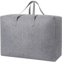 FLOKOO Opbergzak XXL Dekbed Grijs 70 x 50 x 30 cm