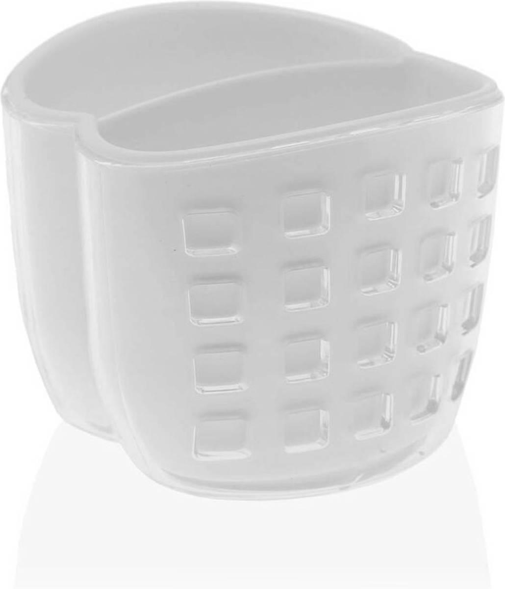 Afdruiprek voor Keukengootsteen Versa Dubbel polyestyreen Polypropyleen (9,5 x 8,5 x 9,6 cm)