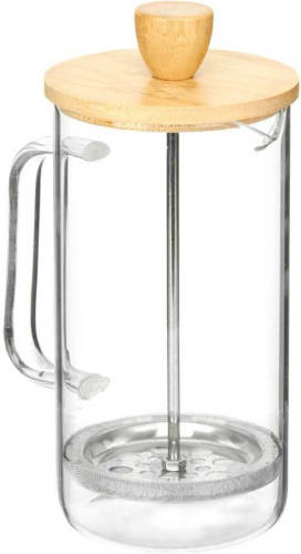 Vivalto Theepot 600 ml Natuurlijk Bamboe Borosilicaatglas