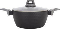 Kookpot met Deksel Amercook Zwart Aluminium (Ø 24 cm)