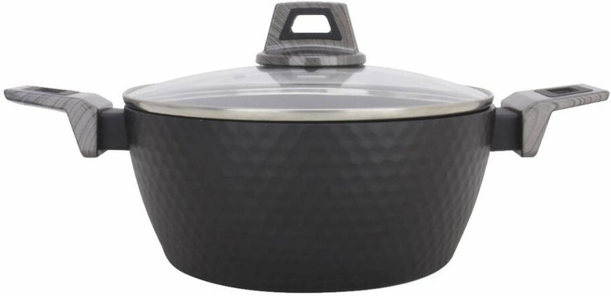Kookpot Amercook Met deksel Zwart Aluminium (Ø 20 cm)