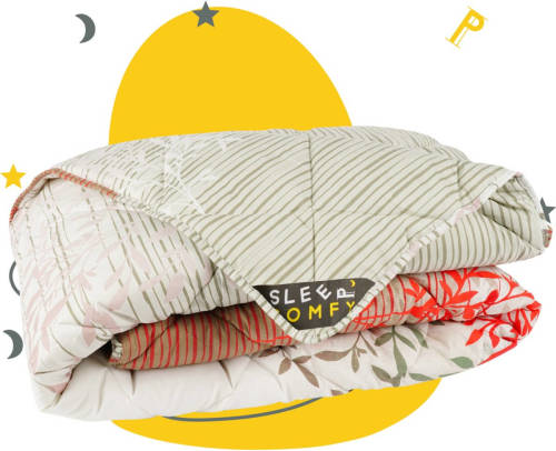 Sleep Comfy - Vermilion- All Year Dekbed Enkel 140x200 cm -Dekbed zonder overtrek -Gekleurd dekbed -Eenpersoons Dekbed