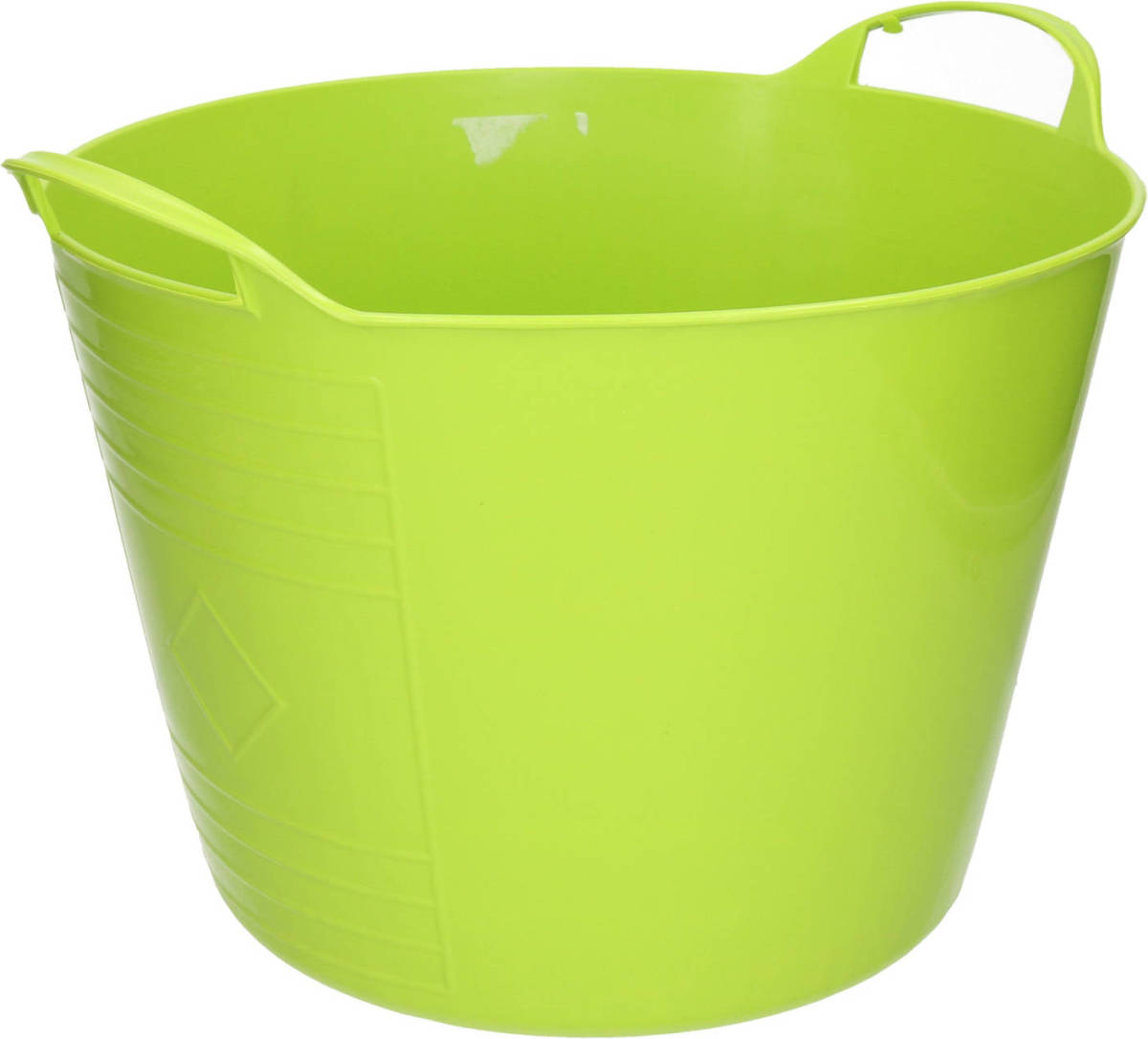 Excellent Houseware Flexibele emmer - groen - 15 liter - kunststof - 35 x 29 cm - Wasmanden