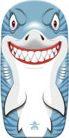 Gebro Bodyboard haai - kunststof - lichtblauw/wit - 82 x 46 cm - Bodyboard