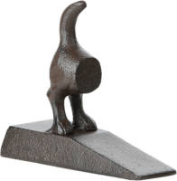Esschert Design Esschert deurstopper/deurwig Hondenstaart -i¿½ gietijzeri¿½ - zwart - 5 x 13 x 11 cm - Deurstoppers