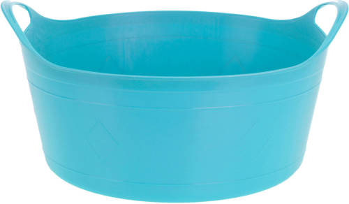 Excellent Houseware Flexibele emmer - blauw - 15 liter - kunststof - 39 x 17 cm - Wasmanden