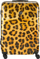 Princess Traveller Animal Print - Reiskoffer - Leopard - Large - 76 cm - Dubbele wielen